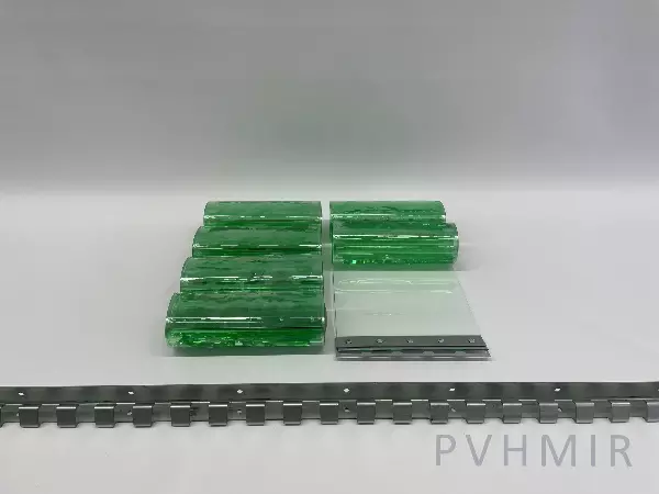 ПВХ завеса 1x2м для дверей. Готовый комплект, прозрачная